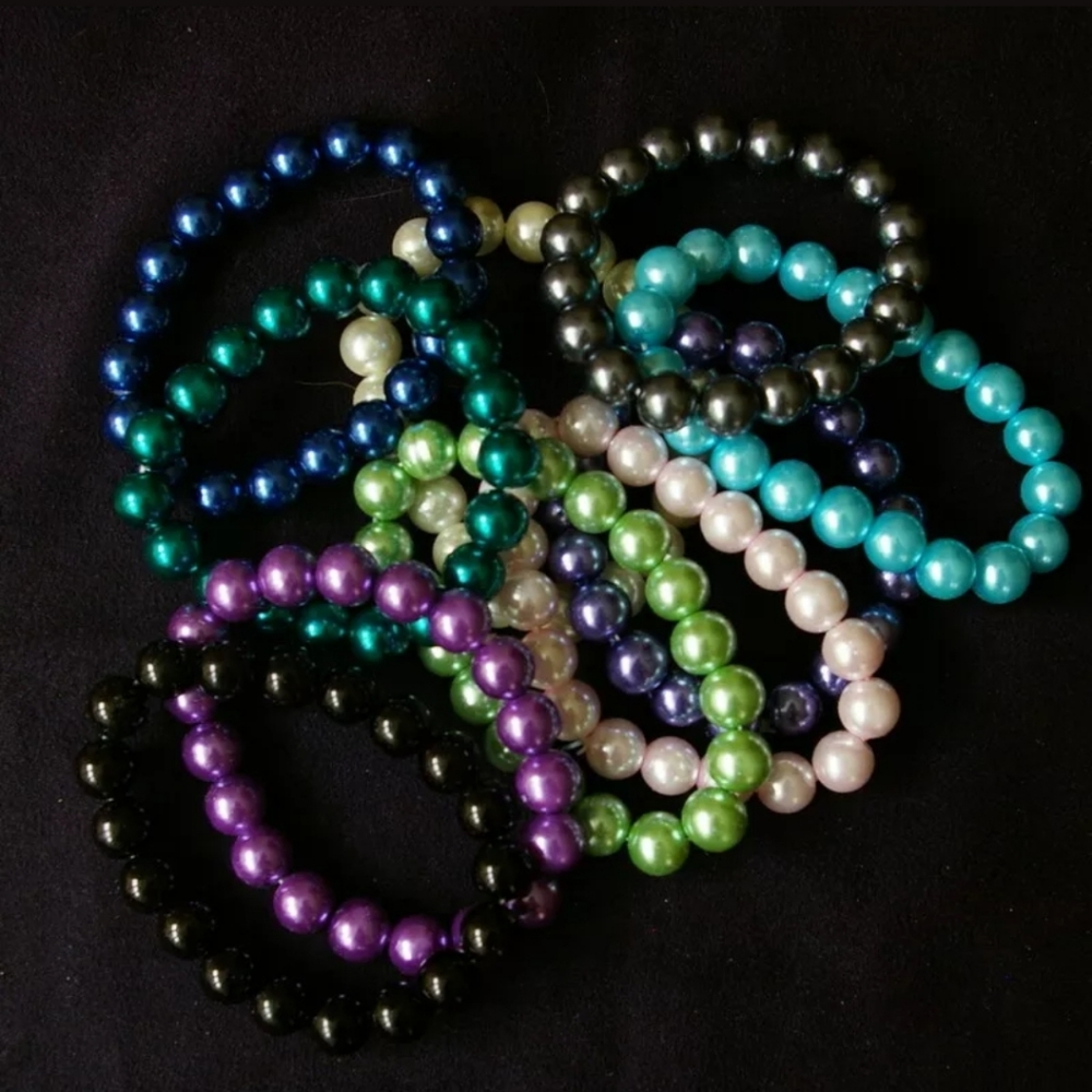 10 Stretch Bracelts Multi Colours